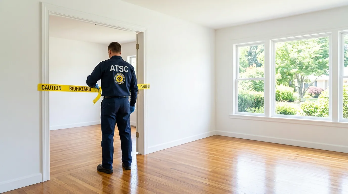 Certified biohazard cleanup crew performing Decomposition Cleanup in Walnut Creek